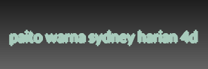 paito warna sydney harian 4d